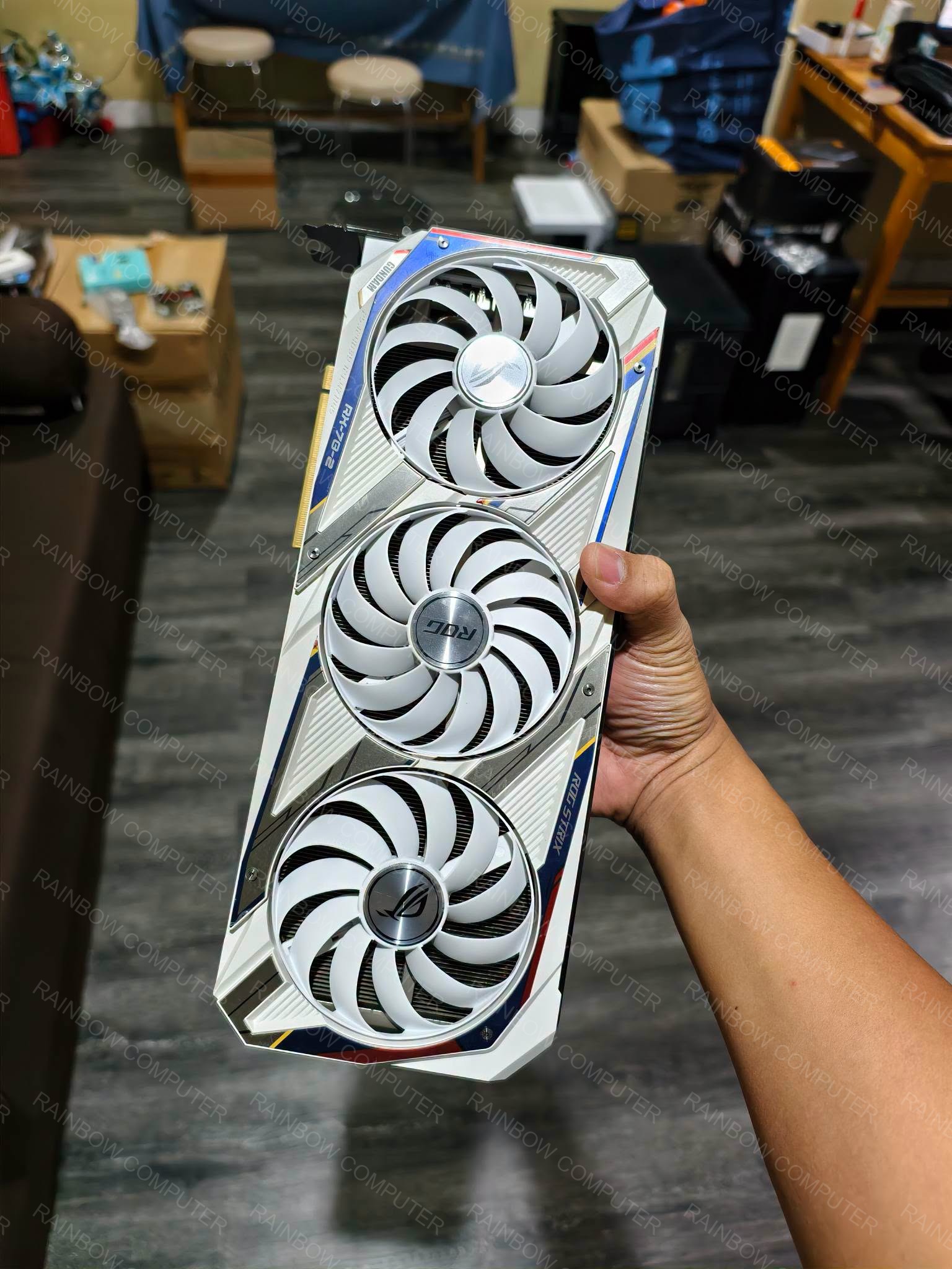 ASUS ROG GUNDAM WHITE RTX 3080 10GB GDDR6X 2ND MULUS
